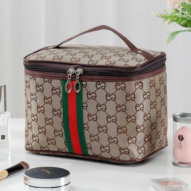 Cosmetic Storage Bag Travel Out Portable Work Clash Color Classic Models Large Capacity Fashion Handbag New Cute Storage Box